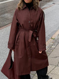 BASIC APPAREL Gise raglan coat chicory coffee women