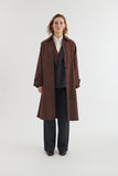 BASIC APPAREL Gise raglan coat chicory coffee women
