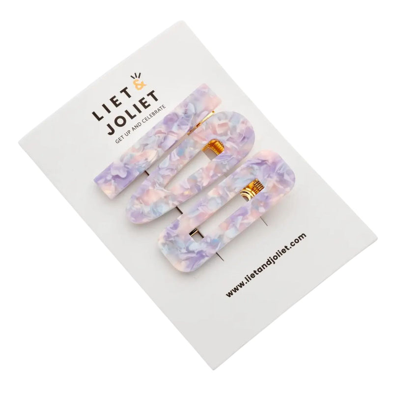 LIET & JOLIET Lucia hair pin set purple J25351MIX04