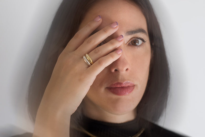 KLIMBIM Hare small ring gold plated