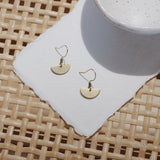 BRASSCAKE Half circle hooks earrings