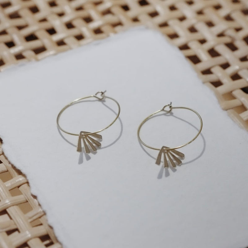 BRASSCAKE Harlow hoop earrings