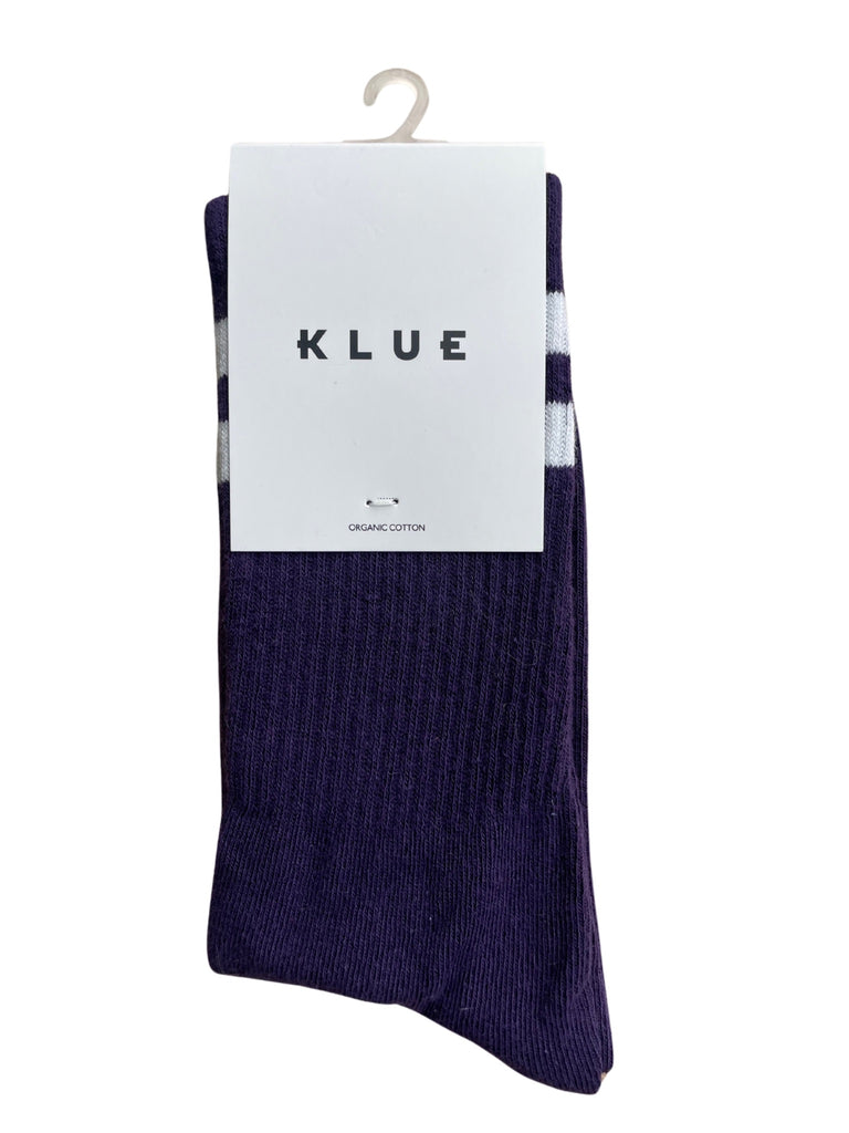 KLUE Organic cotton tennis socks purple unisex