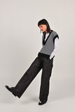 FAM THE LABEL Jody vest black knit women