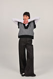 FAM THE LABEL Jody vest black knit women