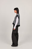 FAM THE LABEL Jody vest black knit women