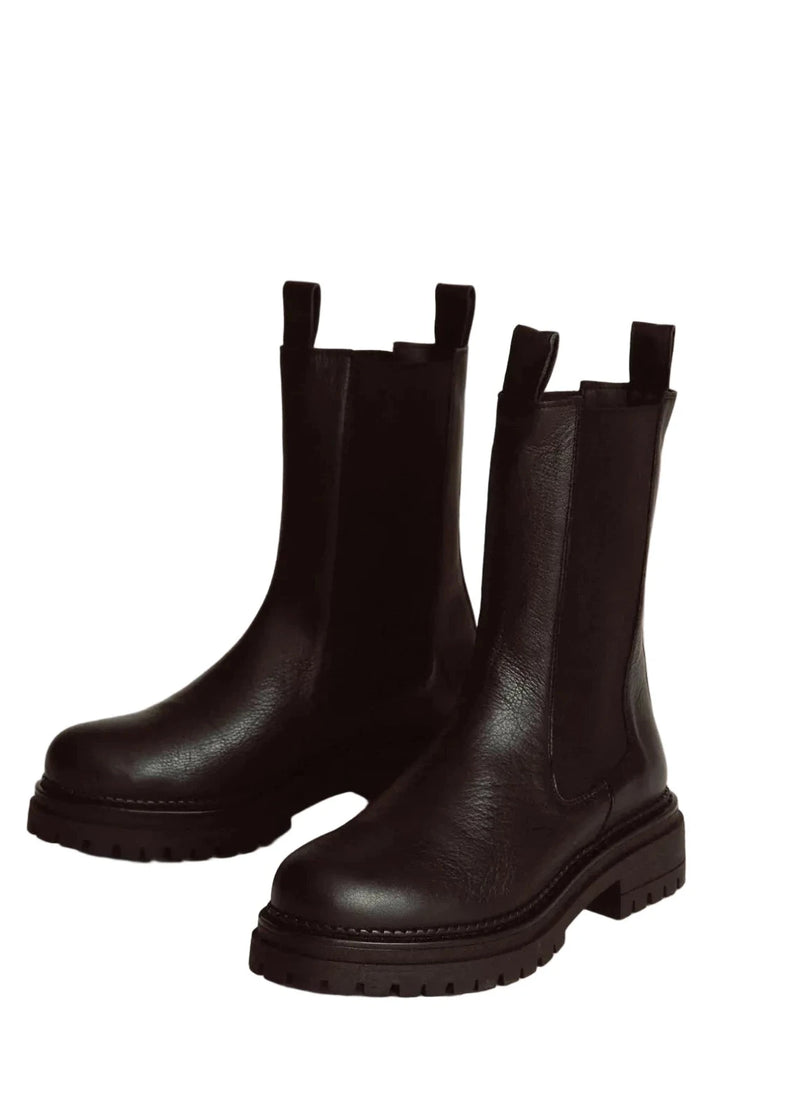 JUTELAUNE Chelsea high boots black women