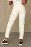 KINGS OF INDIGO Caroline cropped jeans clean recycled ecru women