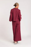 KINGS OF INDIGO Wanda overshirt ruby wine women