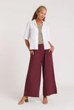 KINGS OF INDIGO Hazel linen pants ruby wine women