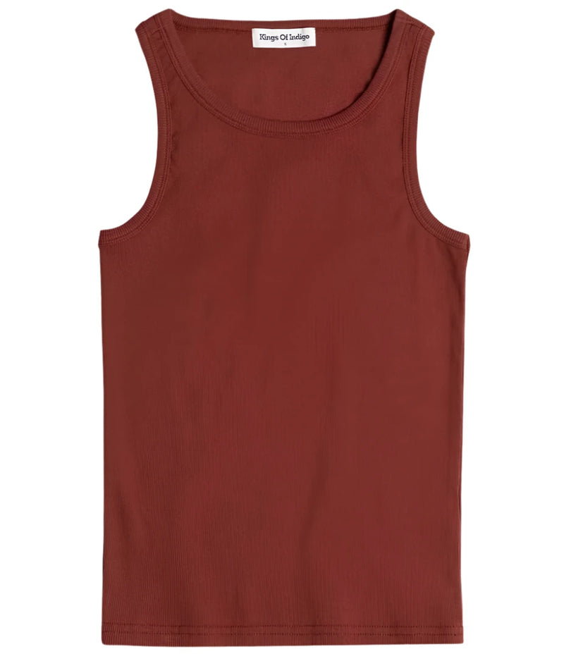 KINGS OF INDIGO Kerry tank top madder brown women
