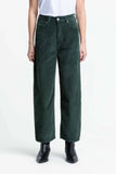 KINGS OF INDIGO Leila corduroy trousers dark green women