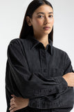 KINGS OF INDIGO Anahobe shirt quercus  grey worn women