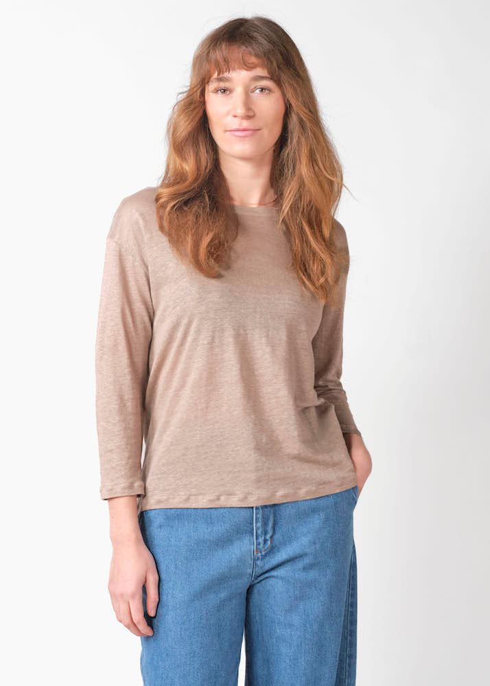 KLITMØLLER Gudrun longsleeve t-shirt cashew women