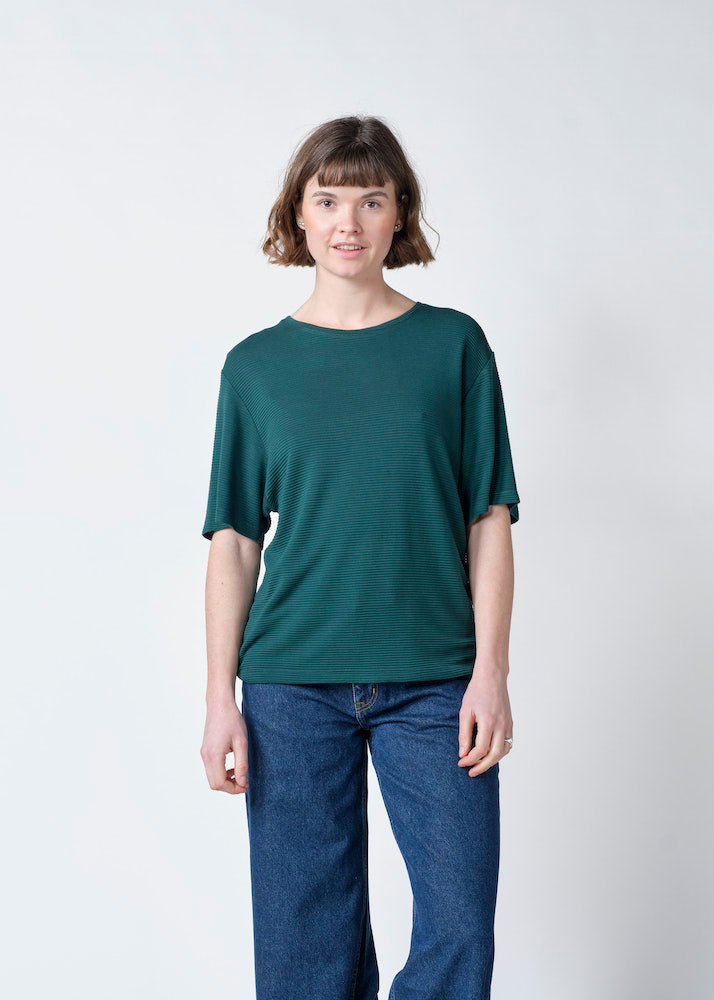 KLITMØLLER Payton tee moss green women