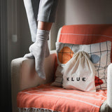 KLUE Organic cotton tennis socks grey unisex