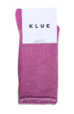KLUE Glitter lurex socks fuchsia women