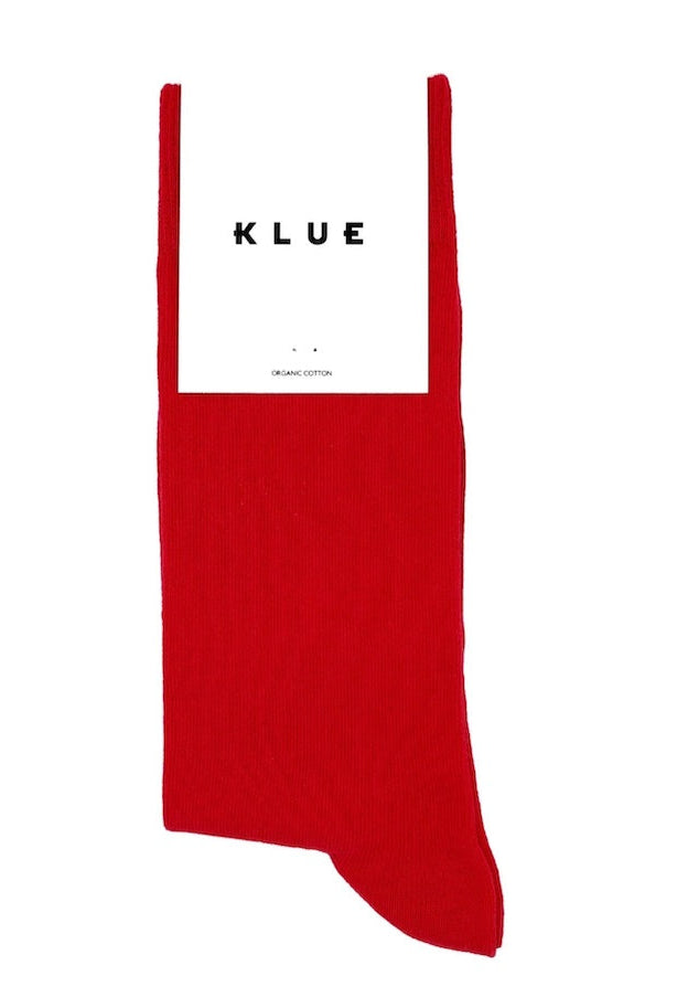KLUE Organic cotton socks red unisex