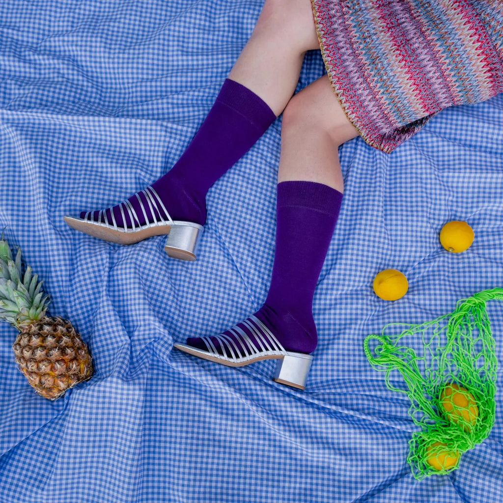 KLUE Organic cotton socks purple women