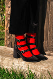 KLUE Organic cotton socks red unisex
