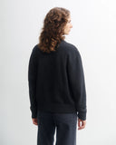 ROTHOLZ Polo zip jacket recycled wool true black unisex