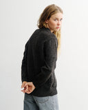 ROTHOLZ Knit cardigan speckled black unisex