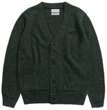 ROTHOLZ Knit cardigan speckled green unisex