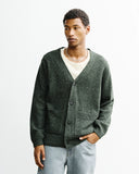 ROTHOLZ Knit cardigan speckled green unisex