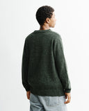ROTHOLZ Knit cardigan speckled green unisex