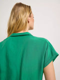 LANIUS Blouse with lapel collar 13846 green 685 women