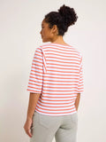 LANIUS Striped blouse 13856 white coral 992 women