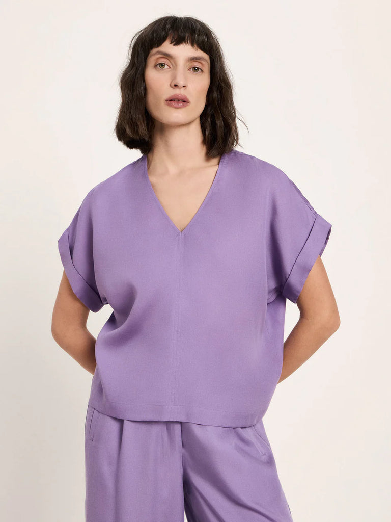 LANIUS 14181 Tencel blouse 487 purple haze women