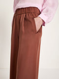 LANIUS 14190 Wide leg trousers 283 dark mocca women