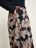 LANIUS 14700 Midi skirt 841 print bloom onyx women