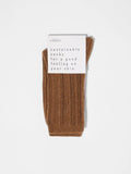 LANIUS 13761 Rib-knit socks 281 brown women