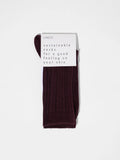 LANIUS 13761 Rib-knit socks 369 bordeaux women