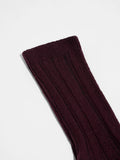 LANIUS 13761 Rib-knit socks 369 bordeaux women