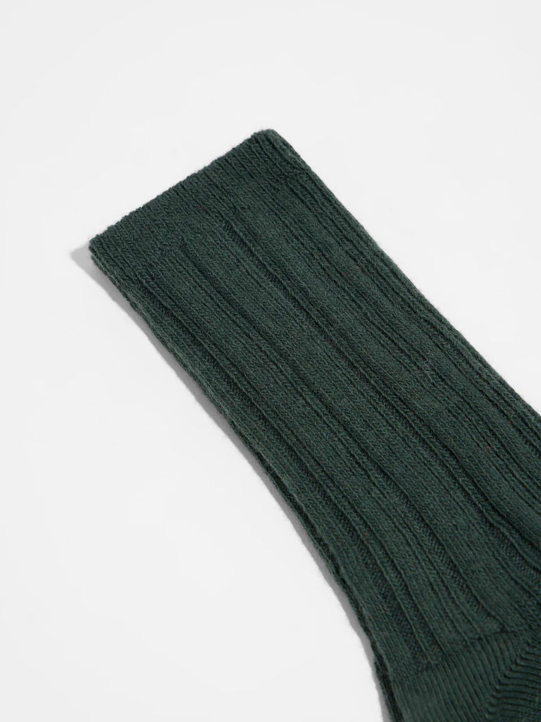 LANIUS 13761 Rib-knit socks 678 forest melange women