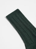 LANIUS 13761 Rib-knit socks 678 forest melange women
