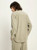 LANIUS 14386 Corduroy blouse 273 dark stone women