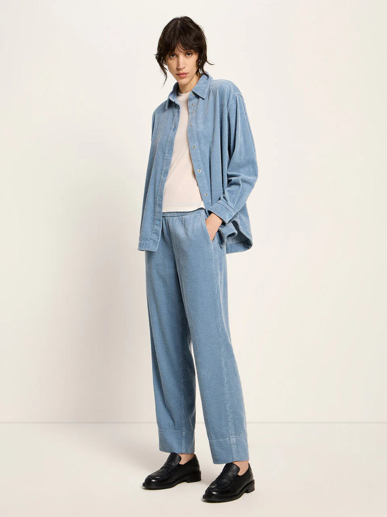 LANIUS 14386 Corduroy blouse 535 vintage blue women