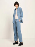 LANIUS 14386 Corduroy blouse 535 vintage blue women