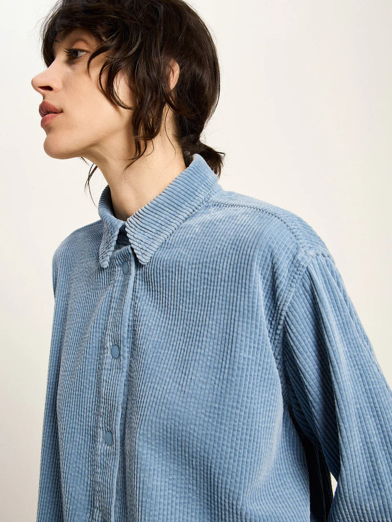 LANIUS 14386 Corduroy blouse 535 vintage blue women