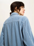 LANIUS 14386 Corduroy blouse 535 vintage blue women