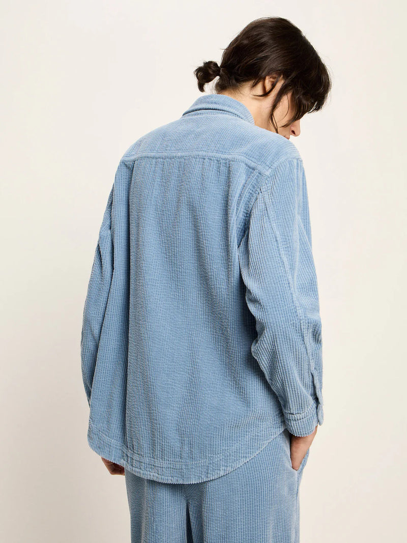 LANIUS 14386 Corduroy blouse 535 vintage blue women