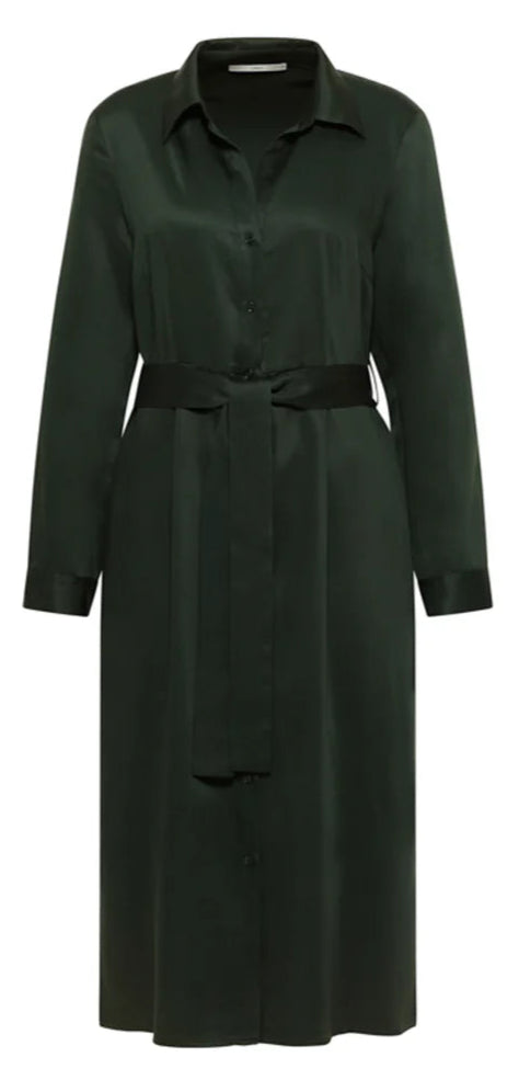 LANIUS 1441 Tencel shirt dress 678 forest women