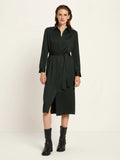 LANIUS 1441 Tencel shirt dress 678 forest women