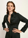 LANIUS 1441 Tencel shirt dress 678 forest women