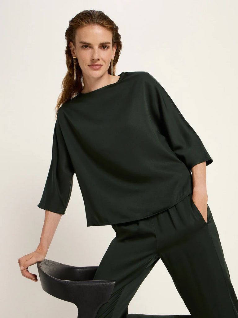 LANIUS 14443 Tencel blouse 678 forest women