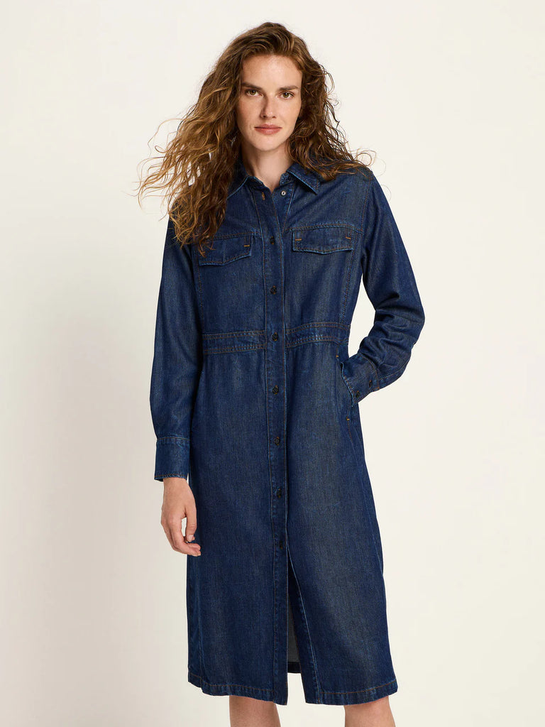 LANIUS 14480 Denim dress 596 dark blue denim women